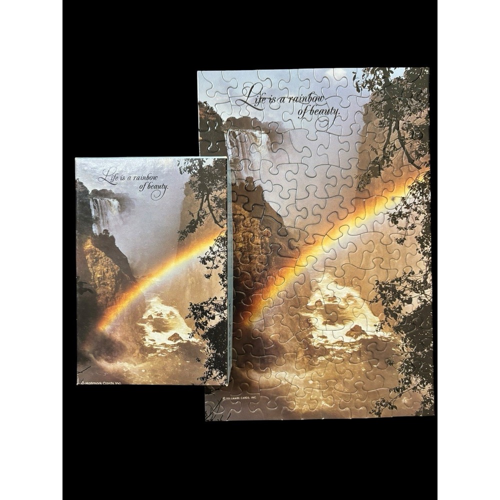 Vintage Springbok Mini Jigsaw Puzzle 'Life Is A Rainbow' 7x10.5